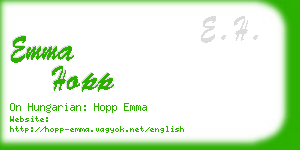 emma hopp business card